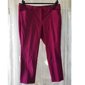Worthington Slim Fit Ankle Pant | Pink | Size 18